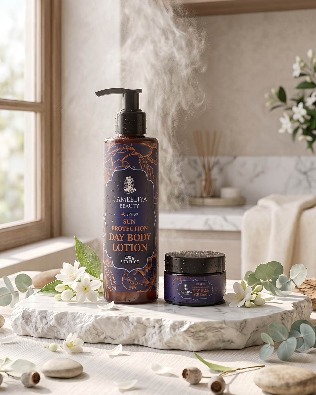Cameeliya Day Face & Body SPF30 Package