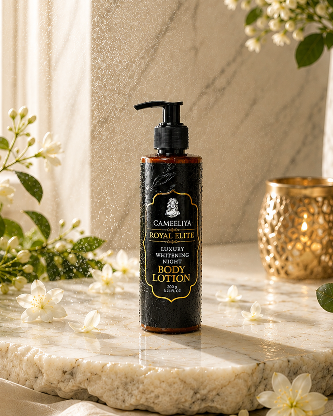 Cameeliya Royal Elite Whitening Night Body Lotion – 200G
