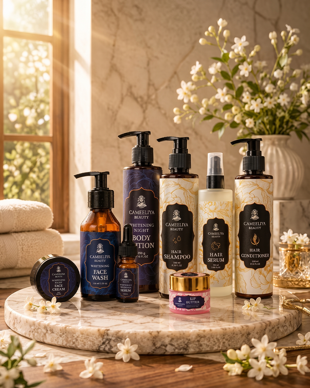 Cameeliya Beauty Glow & Hair Care Bundle